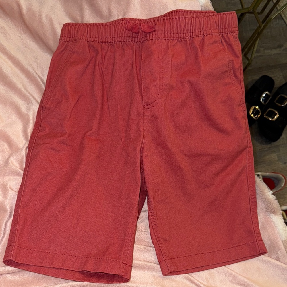 Nautica Boys Red Cotton Shorts